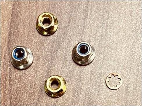Nylock Nut, Flange Nut & Star Washer